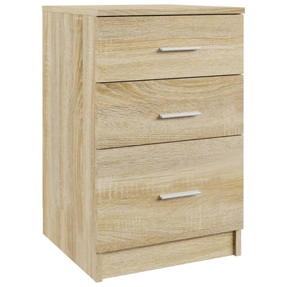 Comodino Rovere Sonoma 40x40x63 cm in Legno Multistrato