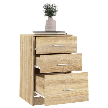 Comodino Rovere Sonoma 40x40x63 cm in Legno Multistrato