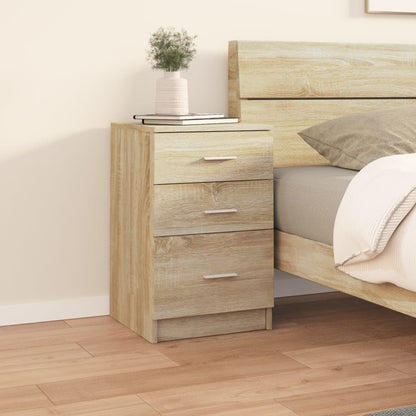 Comodino Rovere Sonoma 40x40x63 cm in Legno Multistrato