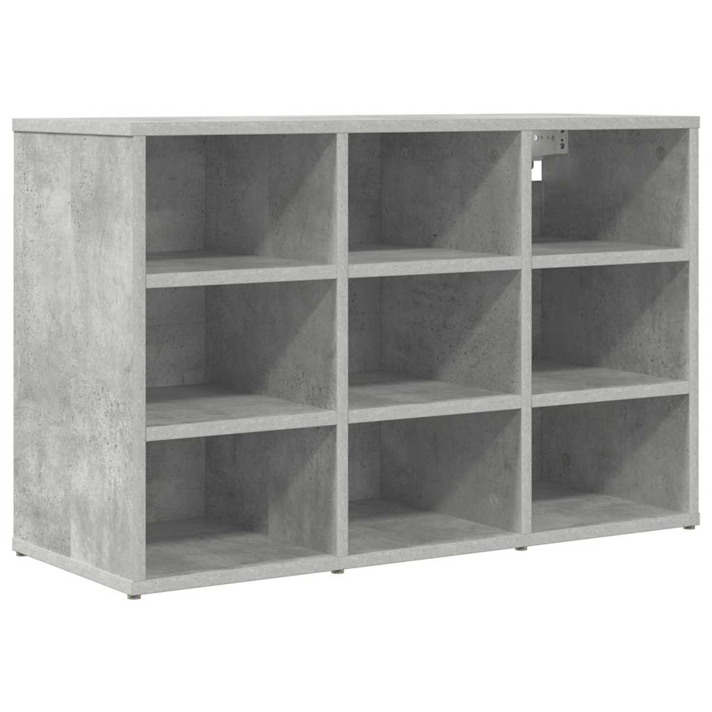 Mobile per scarpe Grigio cemento 77,5 x 30 x 51 cm
