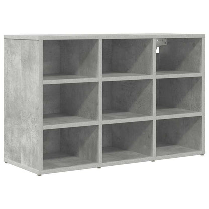 Mobile per scarpe Grigio cemento 77,5 x 30 x 51 cm