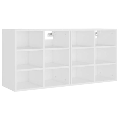 Scarpiere 2 pz Bianche 52,5x30x50 cm