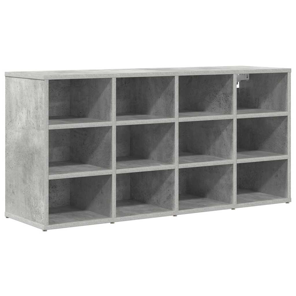 Mobile per scarpe Grigio cemento 103 x 30 x 51 cm