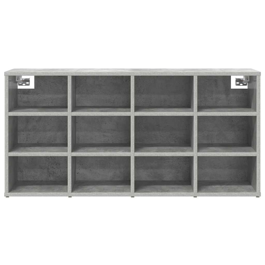 Mobile per scarpe Grigio cemento 103 x 30 x 51 cm