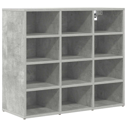 Mobile per scarpe Grigio cemento 77,5 x 30 x 67 cm