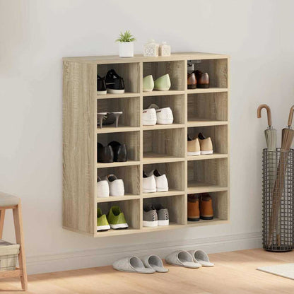 Mobile per scarpe Rovere Sonoma 77,5 x 30 x 83,5 cm
