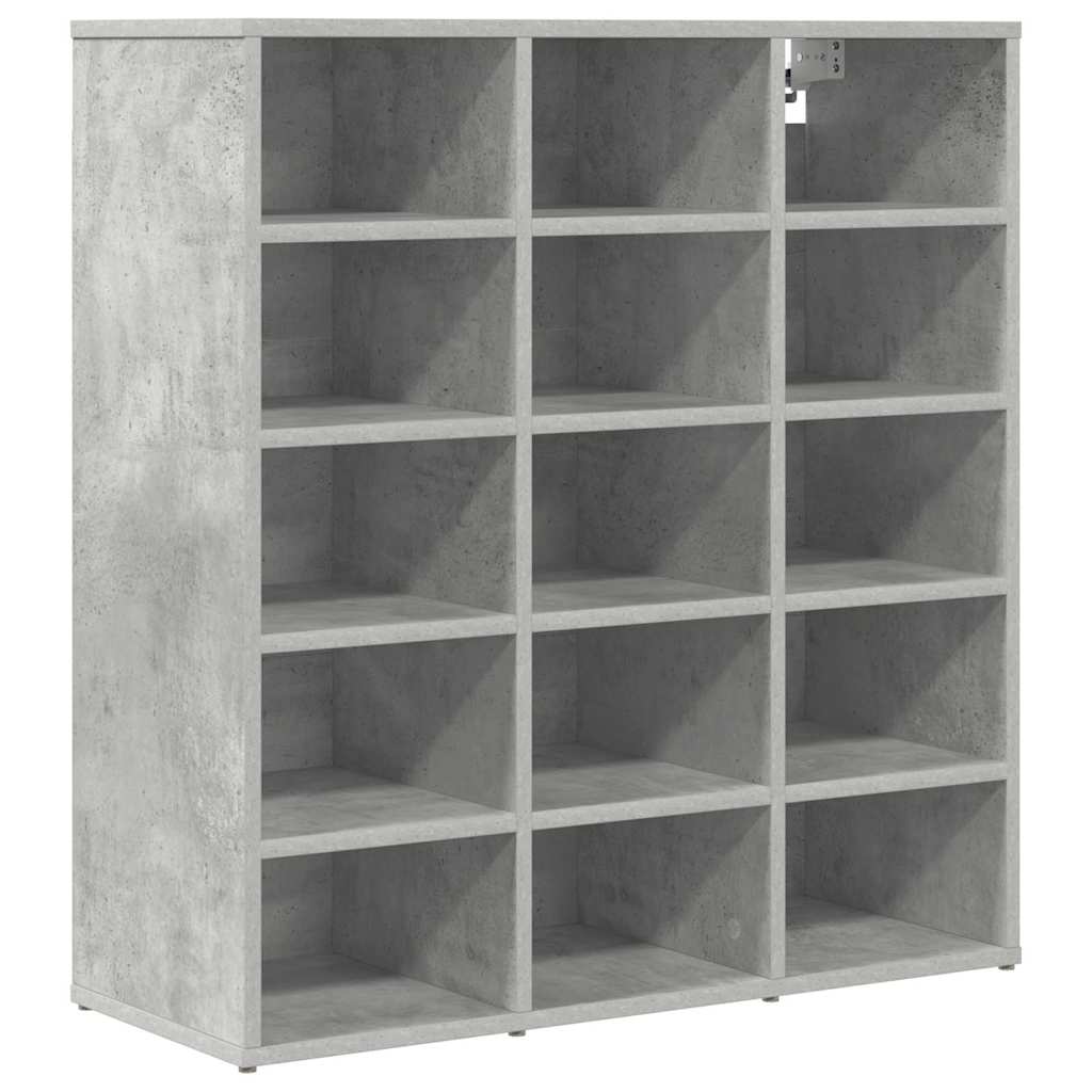 Mobile per scarpe Grigio cemento 77,5 x 30 x 83,5 cm