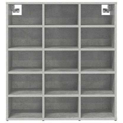 Mobile per scarpe Grigio cemento 77,5 x 30 x 83,5 cm