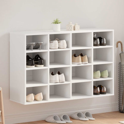 Mobile per scarpe Bianco 103 x 30 x 67 cm Legno multistrato