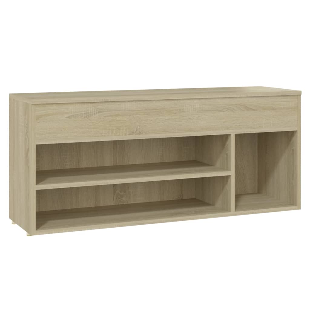 Panca Portascarpe Rovere Sonoma 105x30x45 cm in Truciolato