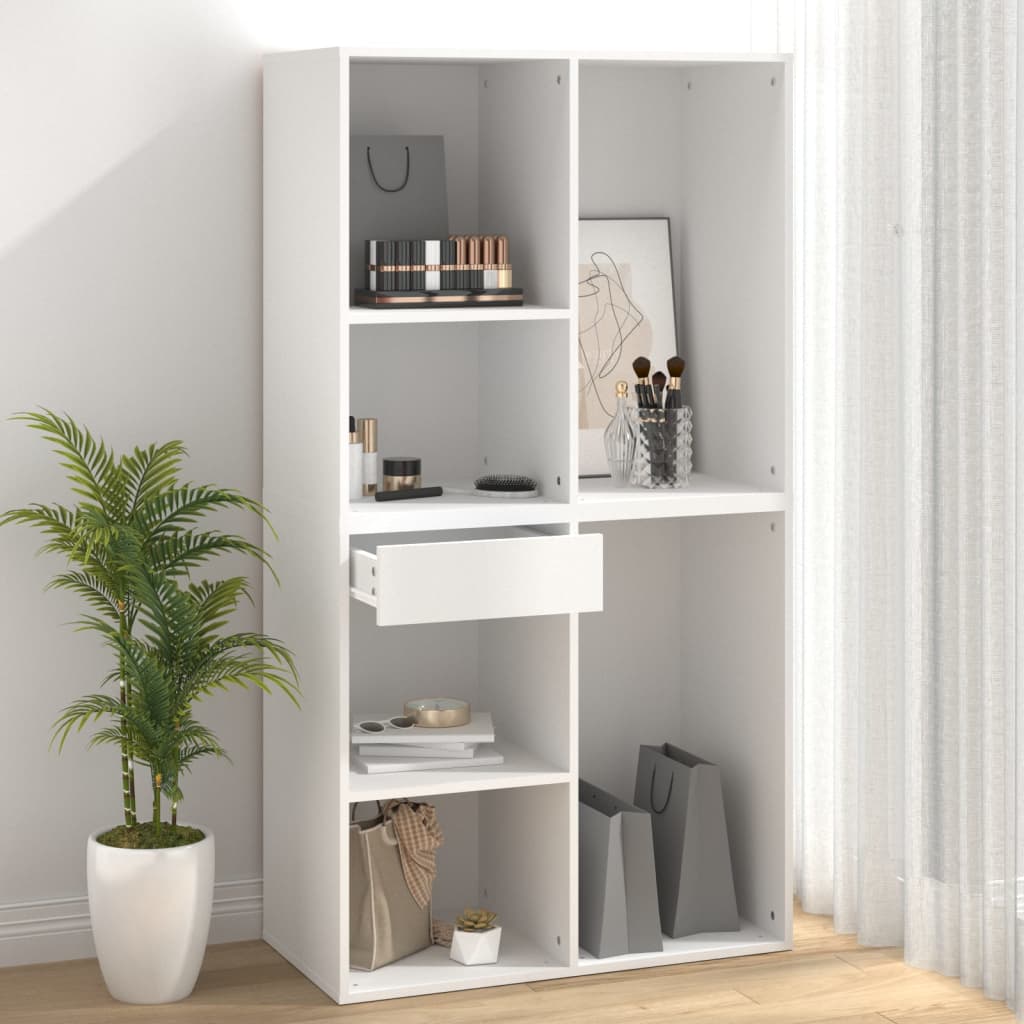 Armadietto per Cosmetici Bianco 80x40x75cm in Legno Multistrato