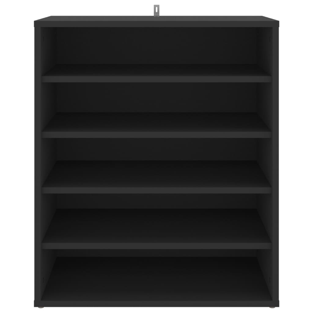 Scarpiera Nera 60x35x70 cm in Truciolato