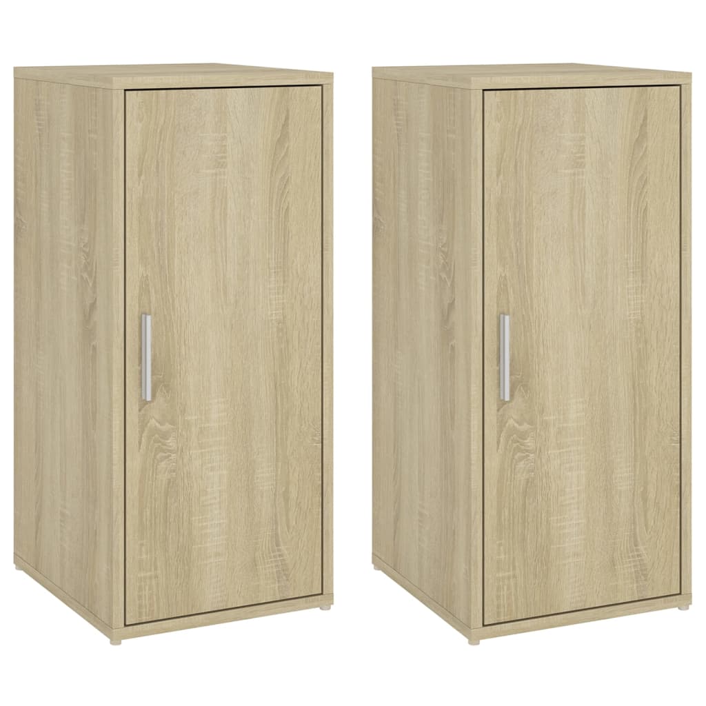 Scarpiere 2 pz Rovere Sonoma 32x35x70 cm in Truciolato