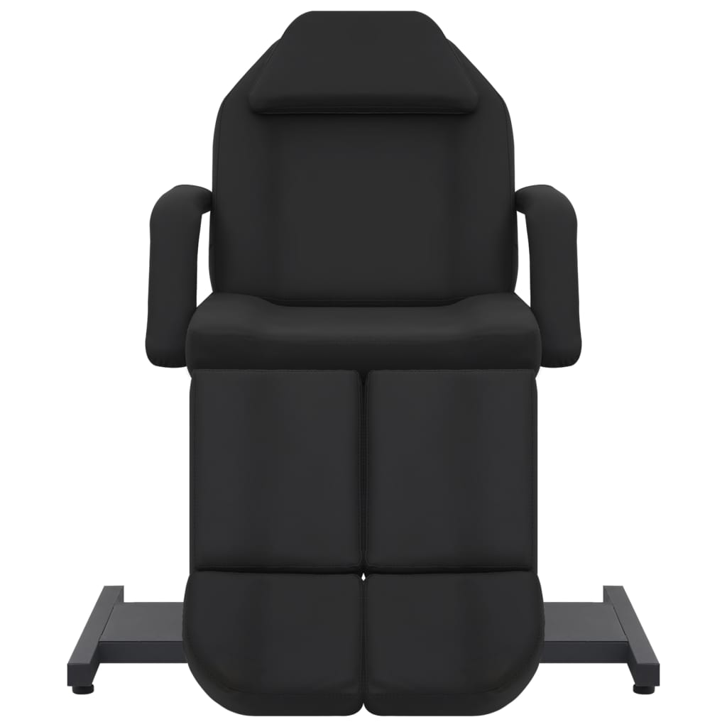 Poltrona da Estetista in Similpelle Nera 180x62x78 cm