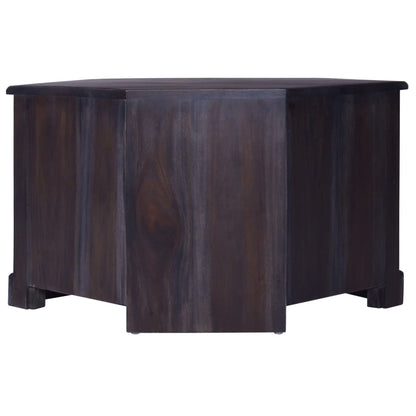 Mobile TV ad Angolo Nero Luminoso 80x40x49 cm Legno di Mogano