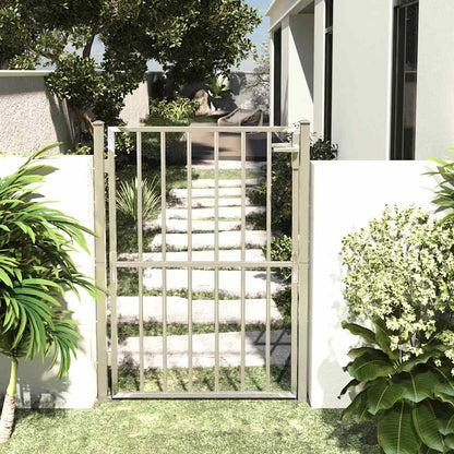 Cancello da Giardino 100x150 cm in Acciaio Inossidabile
