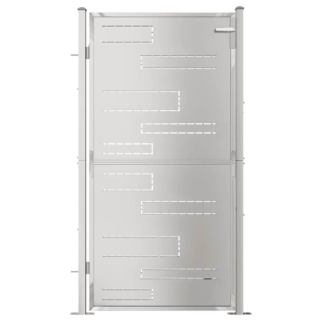 Cancello da Giardino 100x180 cm in Acciaio Inossidabile