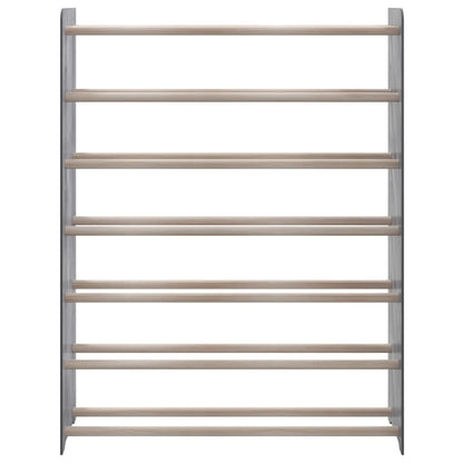 Scarpiera Grigia 90x24x117 cm in Legno Multistrato