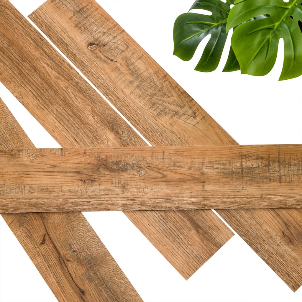 WallArt Listoni Aspetto Legno 30 pz Legno di Recupero Marrone Ruggine