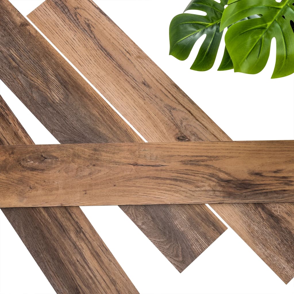 WallArt Listoni Aspetto Legno 30 pz Barnwood Rovere terra d'ombra
