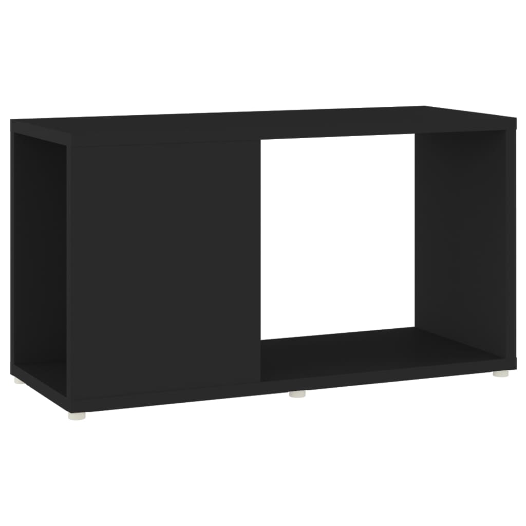 Mobile TV Nero 60x24x32 cm in Truciolato