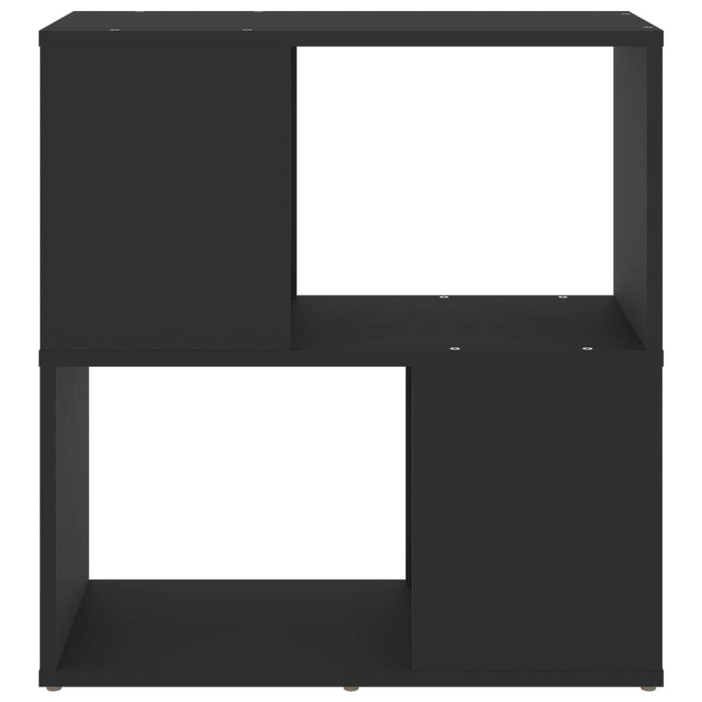 Libreria Nera 60x24x63 cm in Truciolato