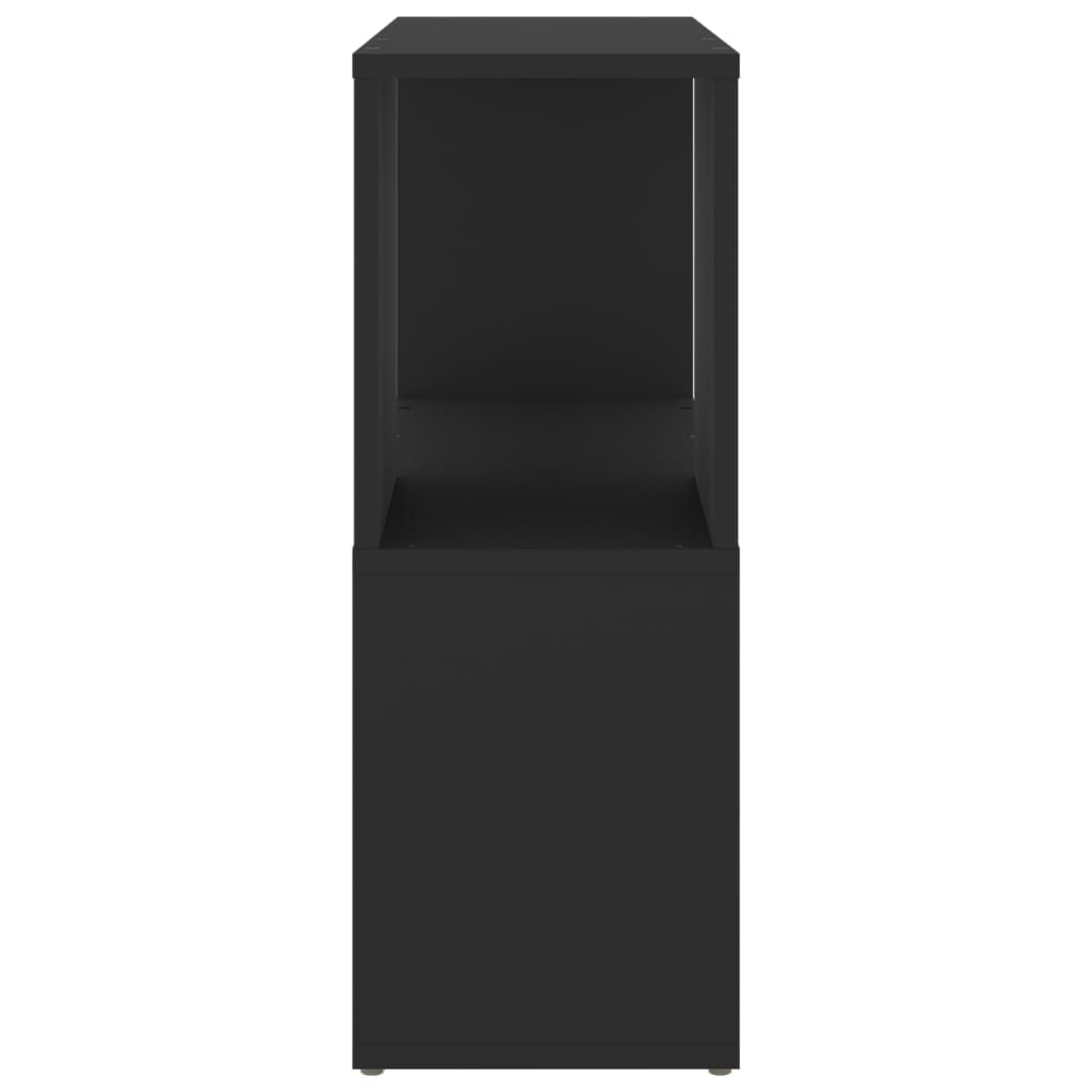 Libreria Nera 60x24x63 cm in Truciolato