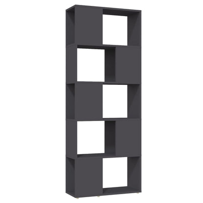 Libreria/Divisorio Grigio 60x24x155 cm in Truciolato