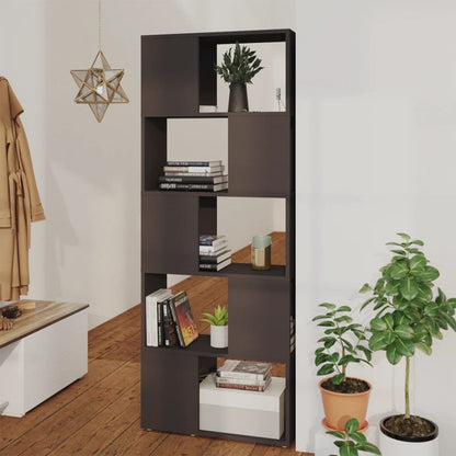 Libreria/Divisorio Grigio 60x24x155 cm in Truciolato