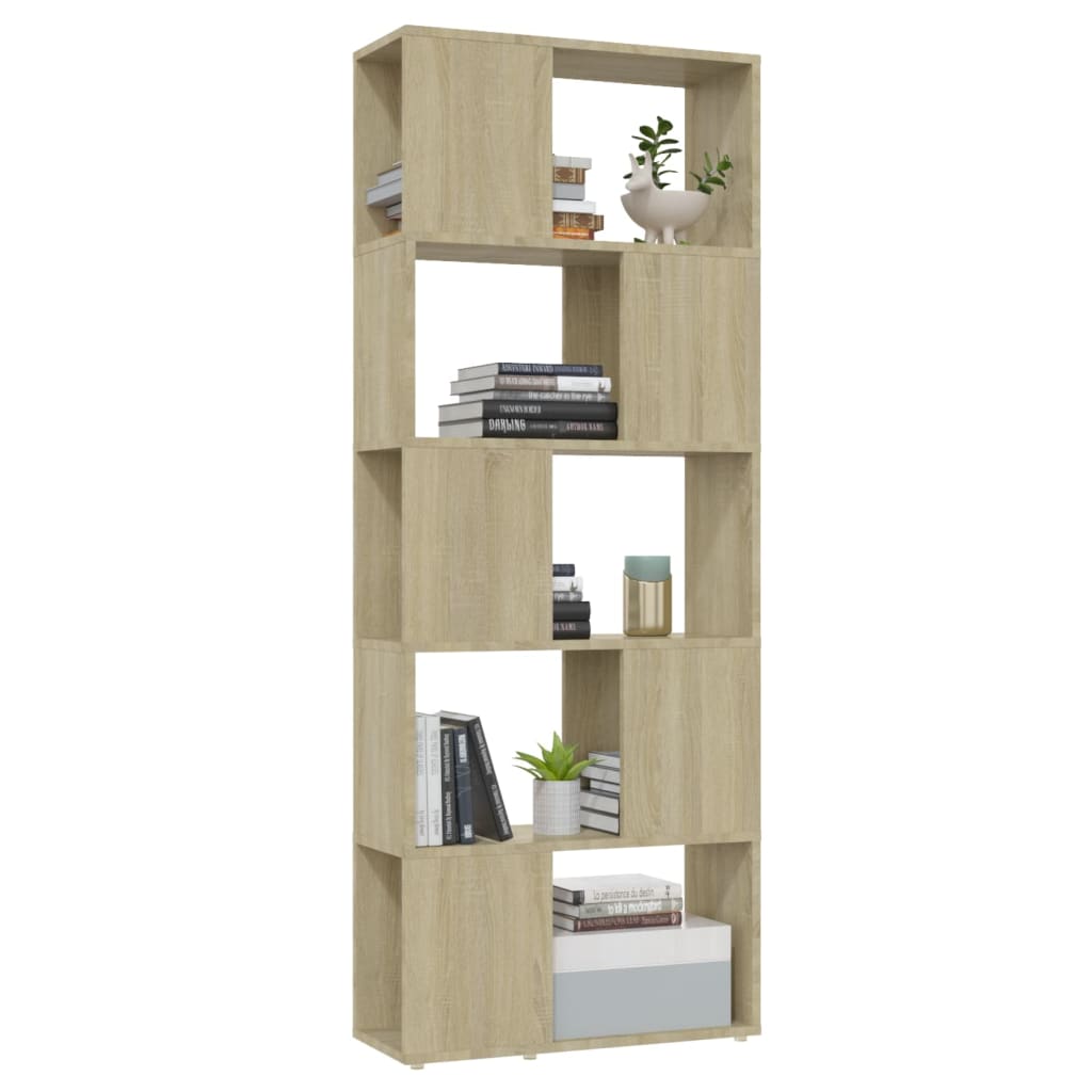 Libreria/Divisorio Rovere Sonoma 60x24x155 cm