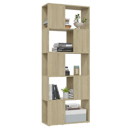 Libreria/Divisorio Rovere Sonoma 60x24x155 cm