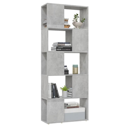 Libreria/Divisorio Grigio Cemento 60x24x155 cm