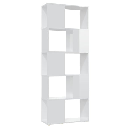 Libreria/Divisorio Bianco Lucido 60x24x155 cm