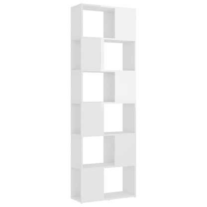 Libreria/Divisorio Bianco Lucido 60x24x186 cm