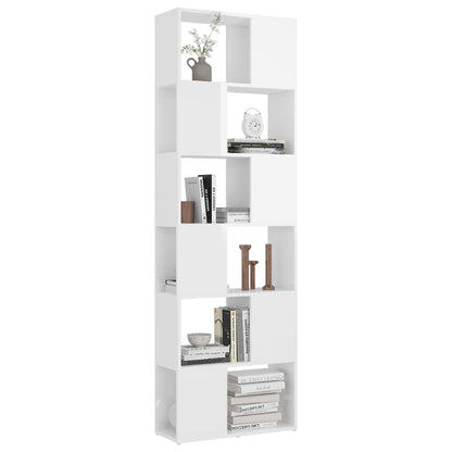 Libreria/Divisorio Bianco Lucido 60x24x186 cm