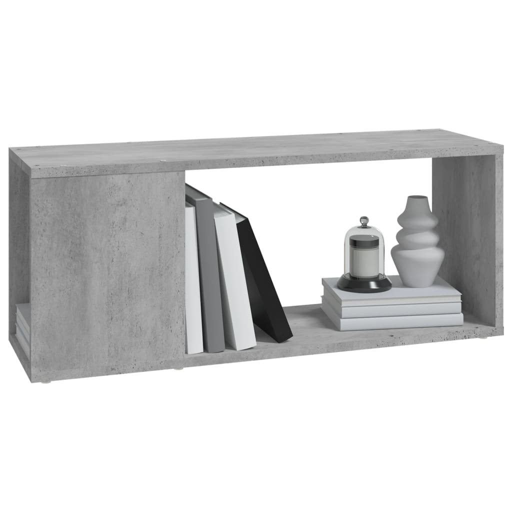 Mobile TV Grigio Cemento 80x24x32 cm in Truciolato