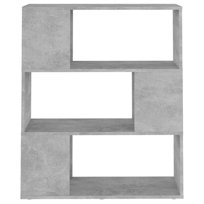 Libreria/Divisorio Grigio Cemento 80x24x94 cm in Truciolato