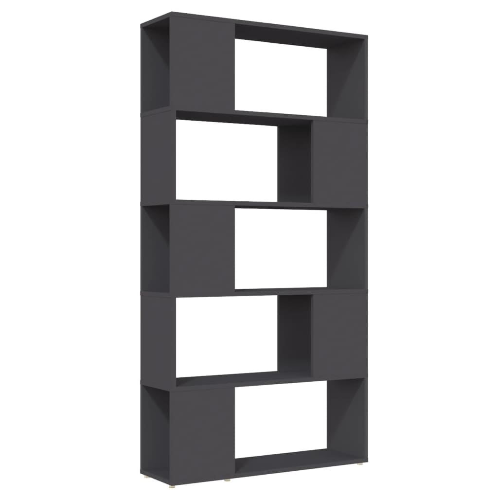 Libreria/Divisorio Grigio 80x24x155 cm in Truciolato