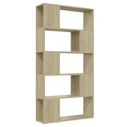 Libreria Divisorio Rovere Sonoma 80x24x155 cm in Truciolato