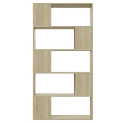 Libreria Divisorio Rovere Sonoma 80x24x155 cm in Truciolato