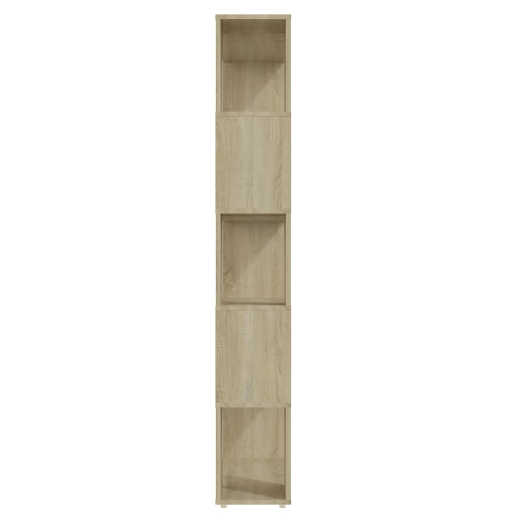 Libreria Divisorio Rovere Sonoma 80x24x155 cm in Truciolato