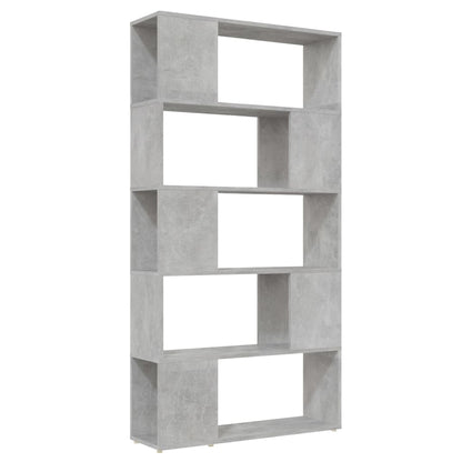 Libreria/Divisorio Grigio Cemento 80x24x155 cm in Truciolato