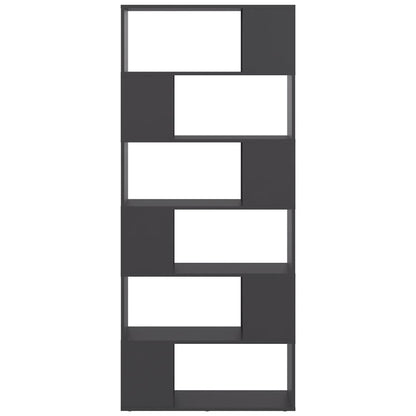 Libreria/Divisorio Grigio 80x24x186 cm in Truciolato