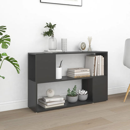 Libreria Grigia 100x24x63 cm in Truciolato