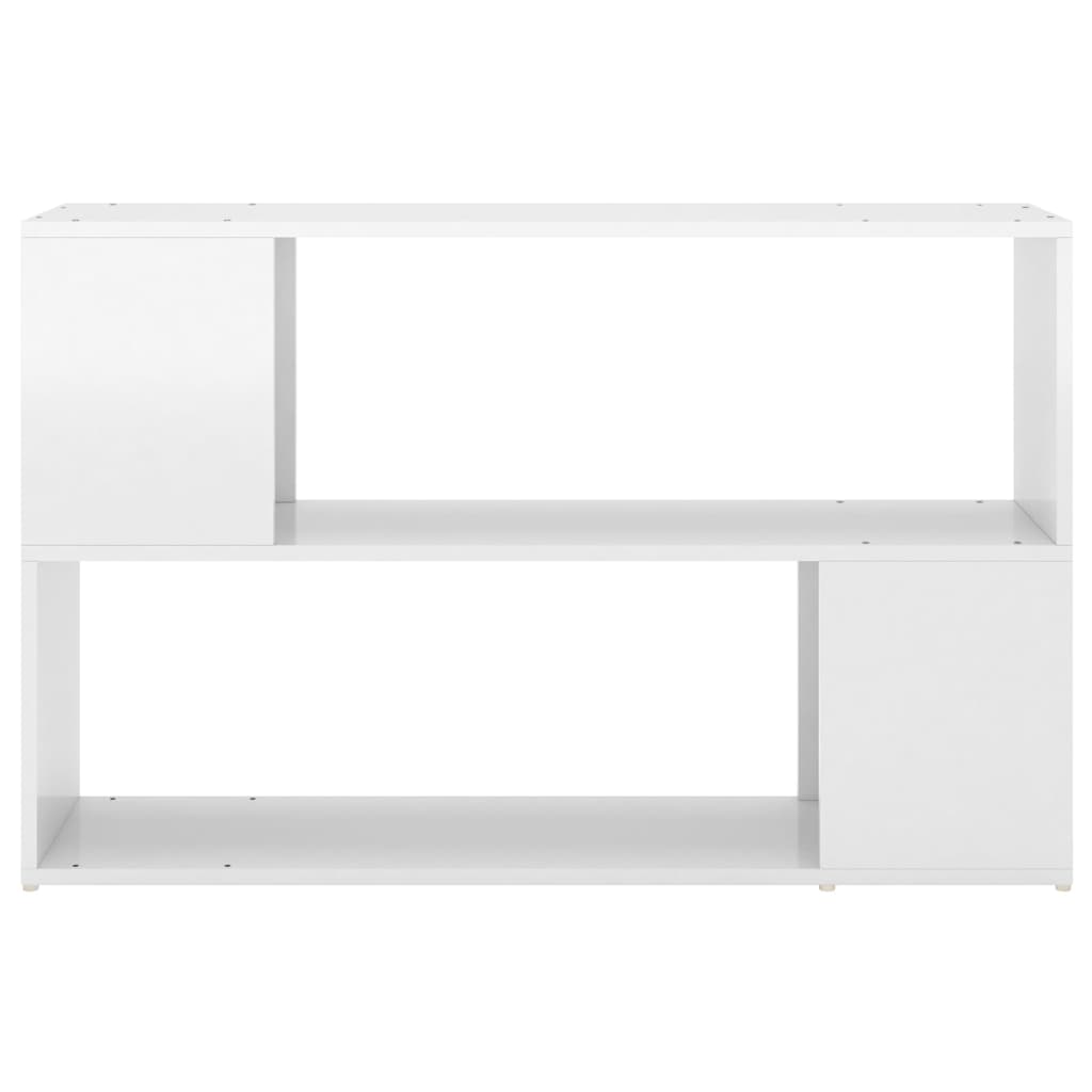 Libreria Bianco Lucido 100x24x63 cm in Truciolato