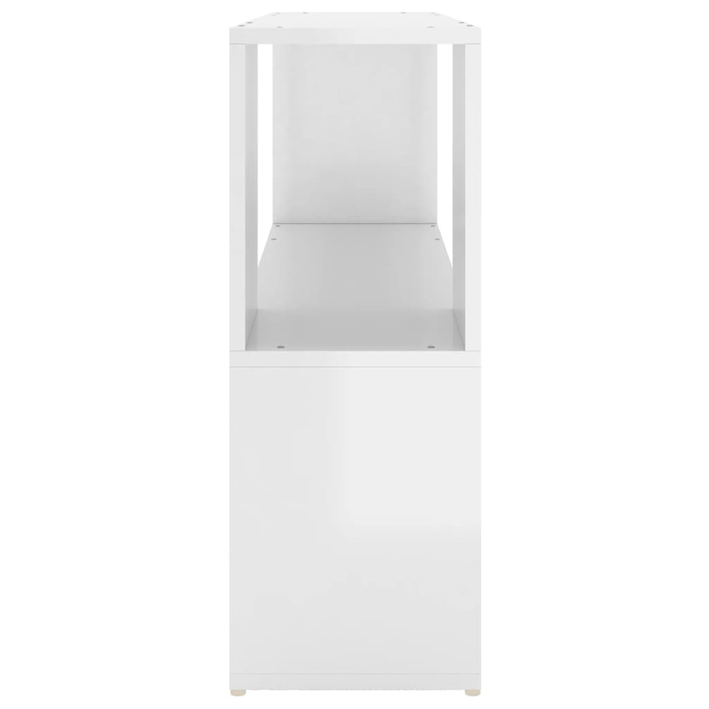 Libreria Bianco Lucido 100x24x63 cm in Truciolato
