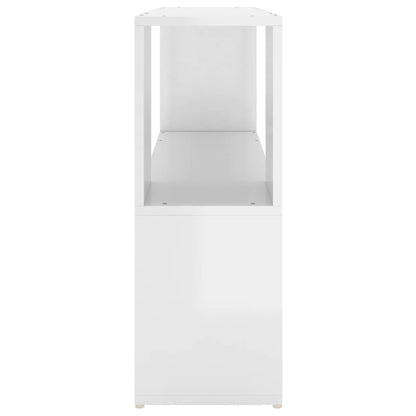 Libreria Bianco Lucido 100x24x63 cm in Truciolato
