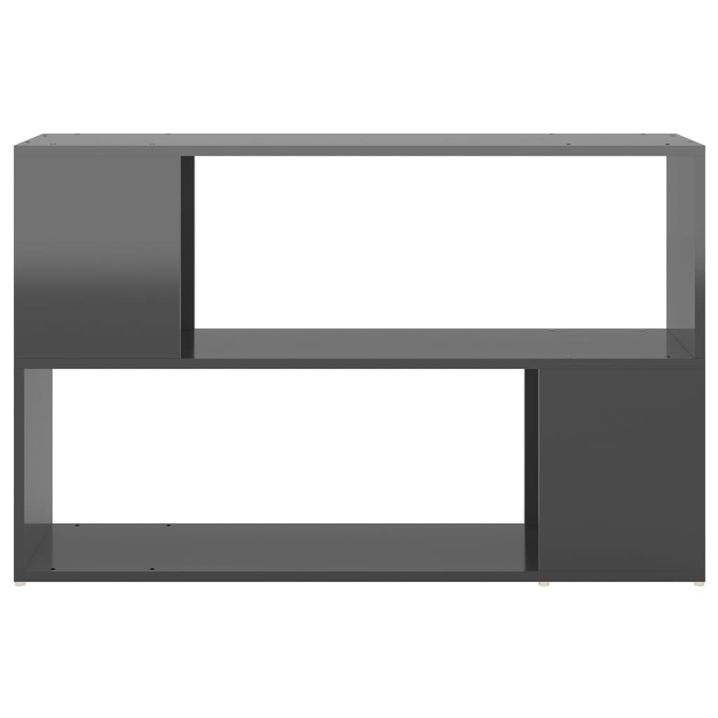 Libreria Grigio Lucido 100x24x63 cm in Truciolato
