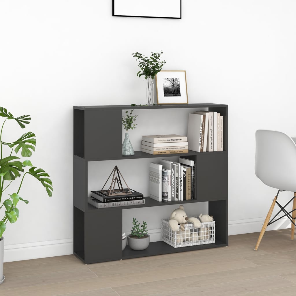 Libreria/Divisorio Grigio 100x24x94 cm