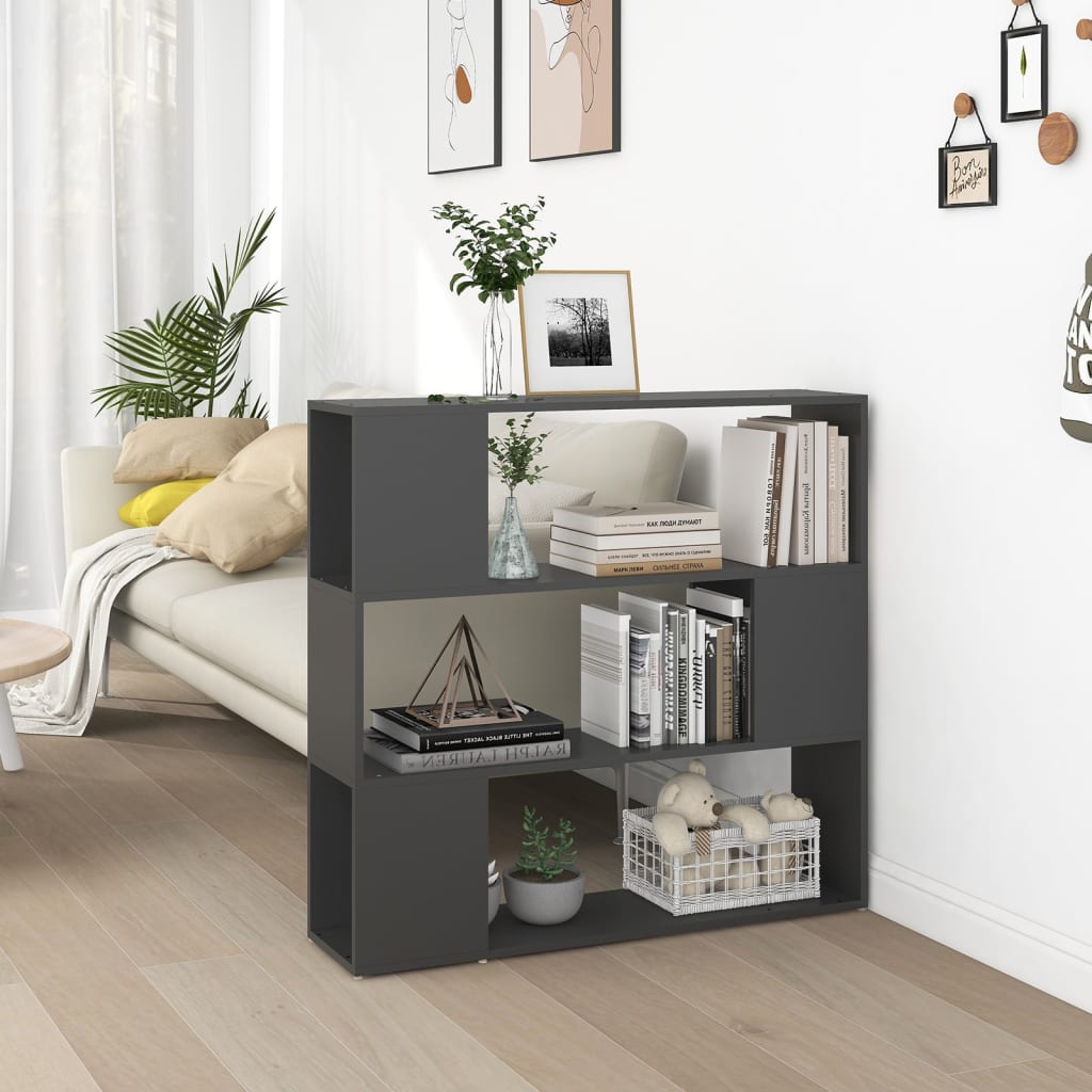 Libreria/Divisorio Grigio 100x24x94 cm